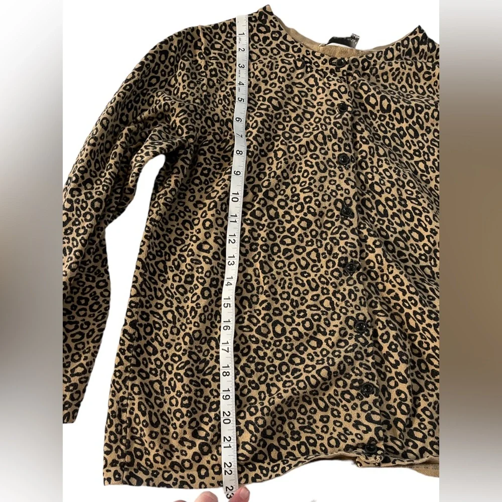 Christopher & Banks Animal Print Cardigan ~ Size Small - Picture 6 of 7